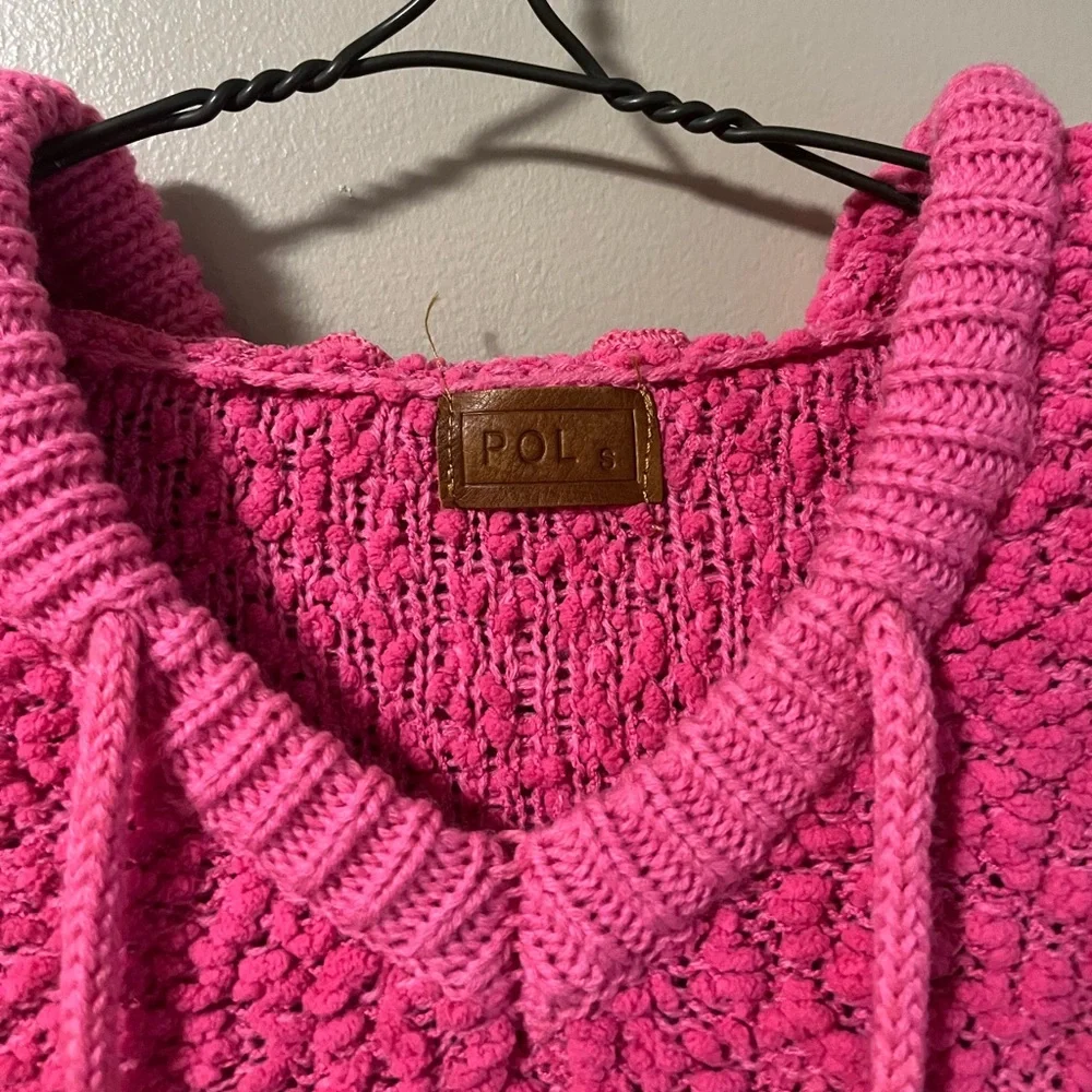 POL Pink Boucle Hoodie Small - Picture 4 of 10